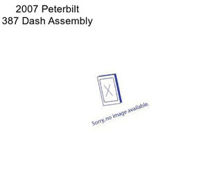 2007 Peterbilt 387 Dash Assembly