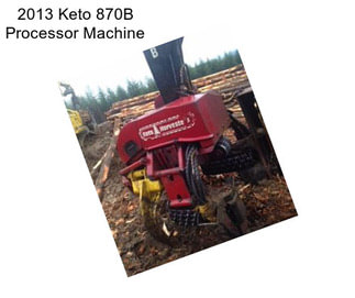 2013 Keto 870B Processor Machine