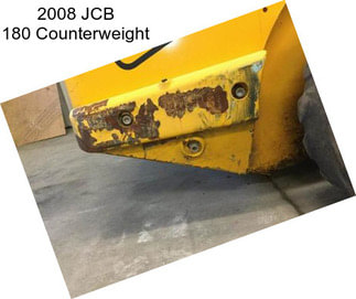 2008 JCB 180 Counterweight