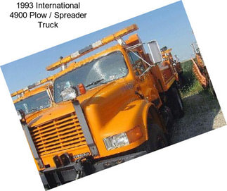 1993 International 4900 Plow / Spreader Truck