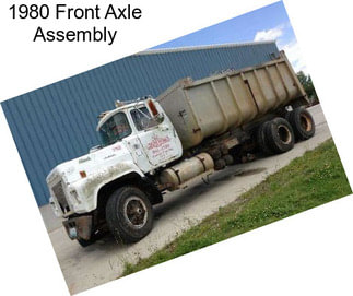 1980 Front Axle Assembly