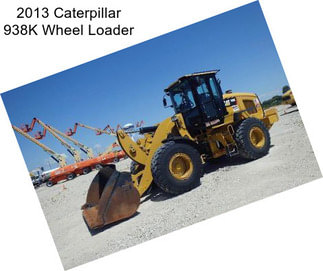 2013 Caterpillar 938K Wheel Loader