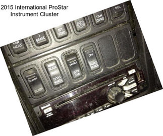 2015 International ProStar Instrument Cluster