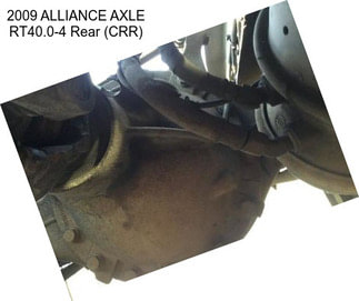 2009 ALLIANCE AXLE RT40.0-4 Rear (CRR)