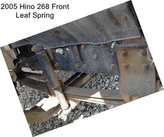 2005 Hino 268 Front Leaf Spring