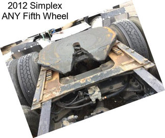 2012 Simplex ANY Fifth Wheel