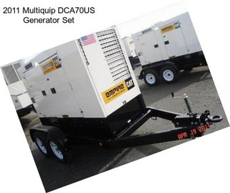 2011 Multiquip DCA70US Generator Set