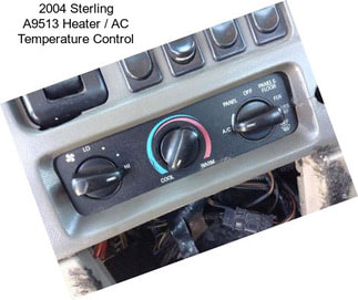 2004 Sterling A9513 Heater / AC Temperature Control