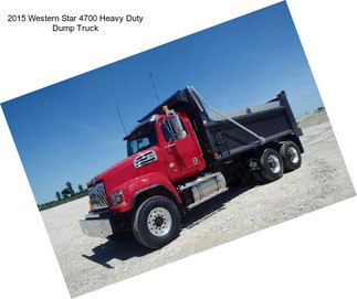 2015 Western Star 4700 Heavy Duty Dump Truck