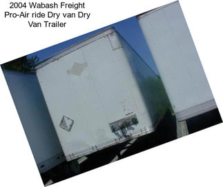 2004 Wabash Freight Pro-Air ride Dry van Dry Van Trailer