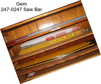 Gem 247-0247 Saw Bar