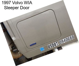 1997 Volvo WIA Sleeper Door