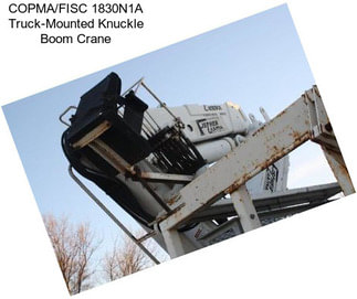 COPMA/FISC 1830N1A Truck-Mounted Knuckle Boom Crane