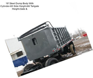 18\' Steel Dump Body With Cylinder-60\