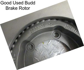 Good Used Budd Brake Rotor