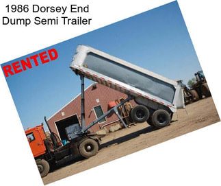 1986 Dorsey End Dump Semi Trailer