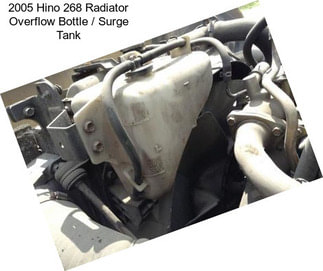 2005 Hino 268 Radiator Overflow Bottle / Surge Tank