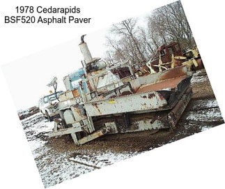 1978 Cedarapids BSF520 Asphalt Paver