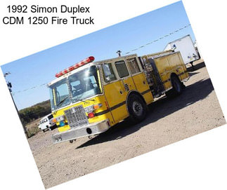 1992 Simon Duplex CDM 1250 Fire Truck