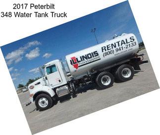 2017 Peterbilt 348 Water Tank Truck