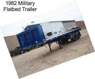 1982 Military Flatbed Trailer