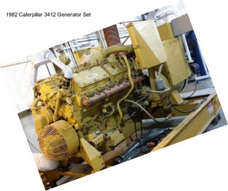 1982 Caterpillar 3412 Generator Set
