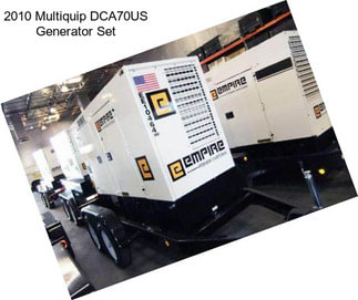 2010 Multiquip DCA70US Generator Set