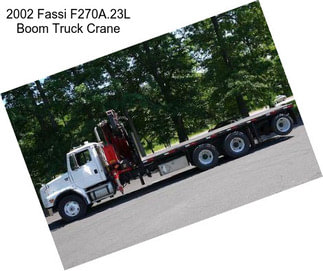 2002 Fassi F270A.23L Boom Truck Crane