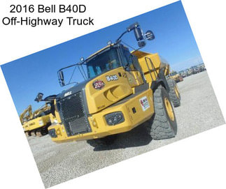 2016 Bell B40D Off-Highway Truck