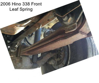 2006 Hino 338 Front Leaf Spring