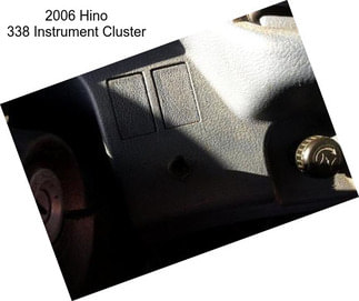 2006 Hino 338 Instrument Cluster