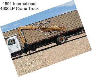 1991 International 4600LP Crane Truck