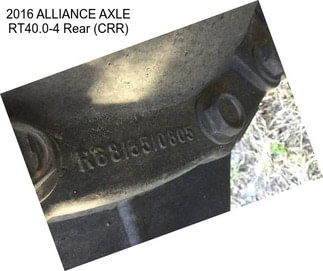 2016 ALLIANCE AXLE RT40.0-4 Rear (CRR)