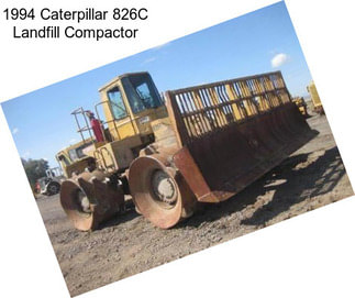 1994 Caterpillar 826C Landfill Compactor