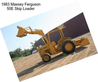 1983 Massey Ferguson 50E Skip Loader