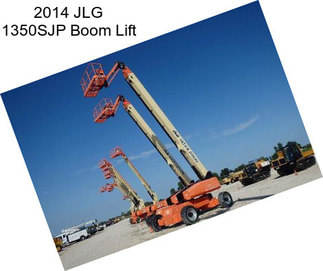 2014 JLG 1350SJP Boom Lift