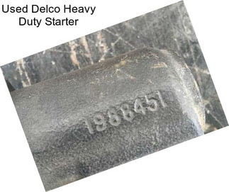 Used Delco Heavy Duty Starter