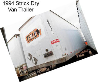 1994 Strick Dry Van Trailer