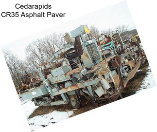 Cedarapids CR35 Asphalt Paver
