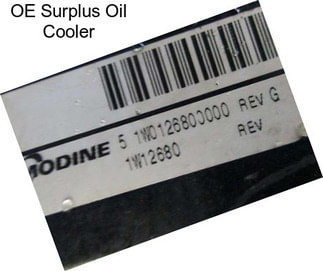 OE Surplus Oil Cooler