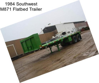 1984 Southwest M871 Flatbed Trailer