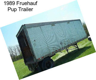 1989 Fruehauf Pup Trailer