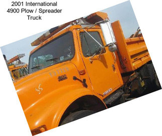 2001 International 4900 Plow / Spreader Truck