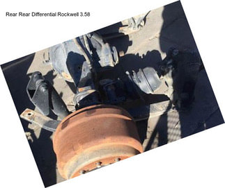 Rear Rear Differential Rockwell 3.58