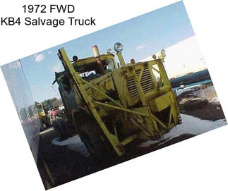 1972 FWD KB4 Salvage Truck