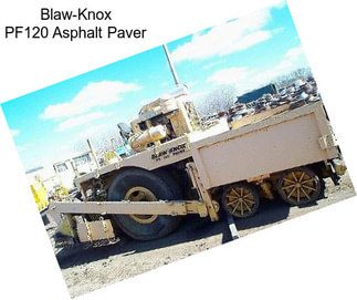 Blaw-Knox PF120 Asphalt Paver