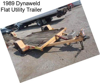 1989 Dynaweld Flat Utility Trailer