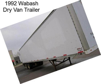 1992 Wabash Dry Van Trailer