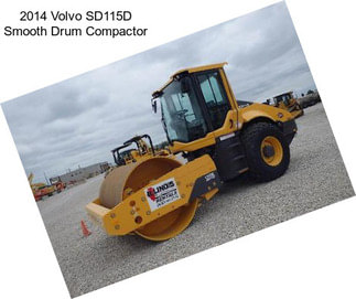 2014 Volvo SD115D Smooth Drum Compactor