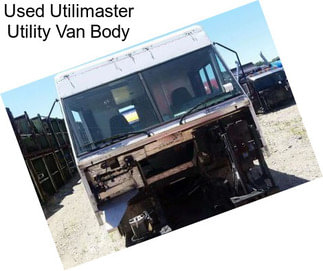 Used Utilimaster Utility Van Body